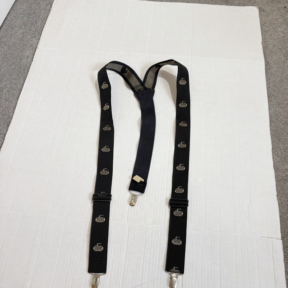 Vintage Rare Cuddles Enterprises Curling Suspenders Made in USA Black One Size - Picture 7 of 15